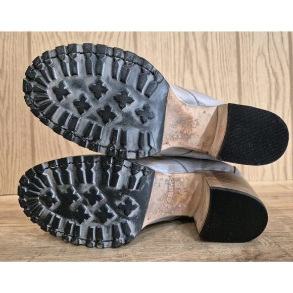 Freebird Cavalier Boots Antique Grey Size 9 Brand New Stacked Heel Leather... - Picture 16 of 16